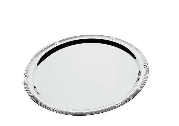 Fleisch- und Gemüseplatte Ø 32 cm, H: 2,6 cm , Edelstahl