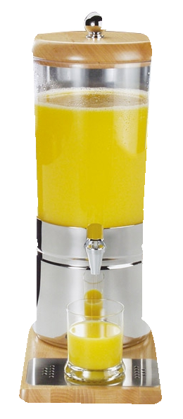 Saftdispenser -TOP FRESH- 23 x 35 cm, H: 52 cm , Edelstahl