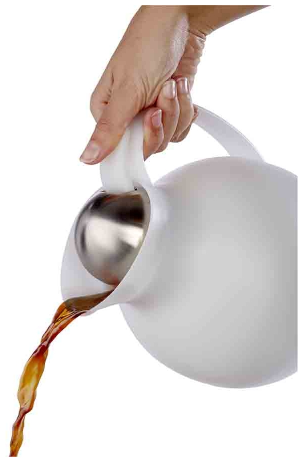 Isolierkanne -ECONOMY- Ø 16 cm, H: 20 cm, 1 Liter , Weiß