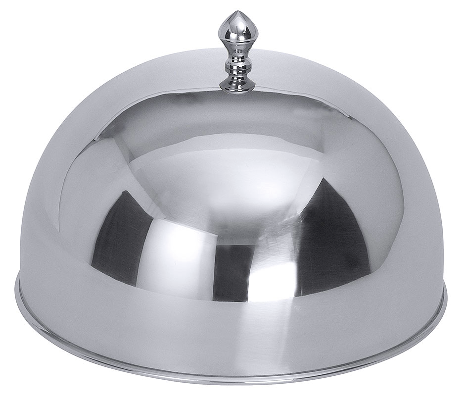 Speiseglocke 23,6 cm mit Edelstahl-Knopfgriff