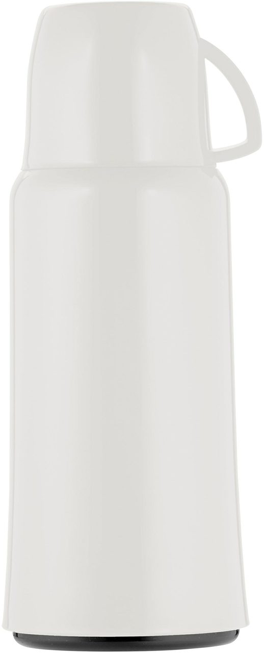 Weiß Glas/Kunststoff 1,0 Liter ECONOMY 16 cm Ø Isolierkanne Thermoskanne 
