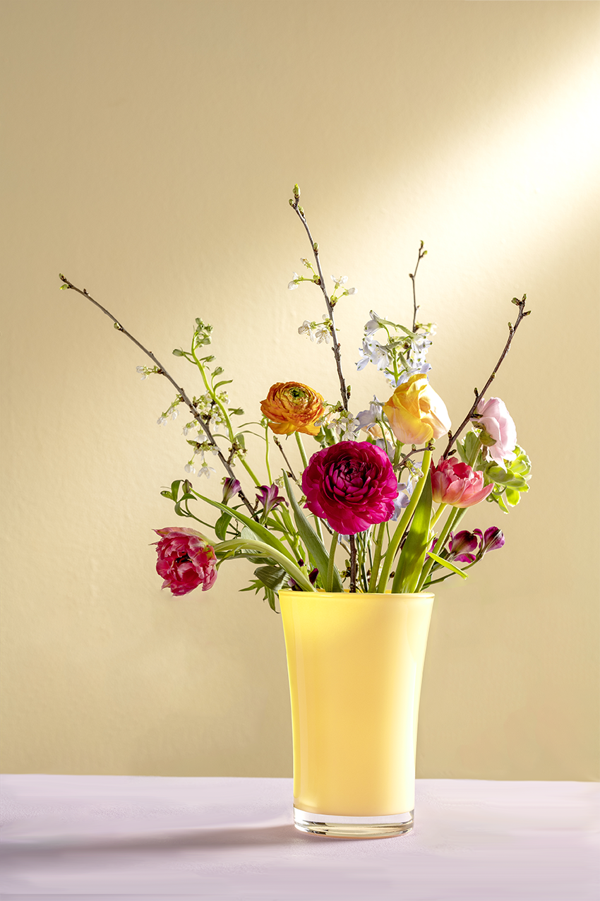 PRÄSENT - LEONARDO Vase gelb - Luminosa